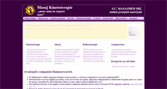 Desktop Screenshot of masajkinetoterapie.ro