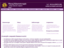 Tablet Screenshot of masajkinetoterapie.ro